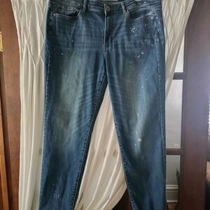 J. Jill Boyfriend Medium Blue Straight Leg Jeans